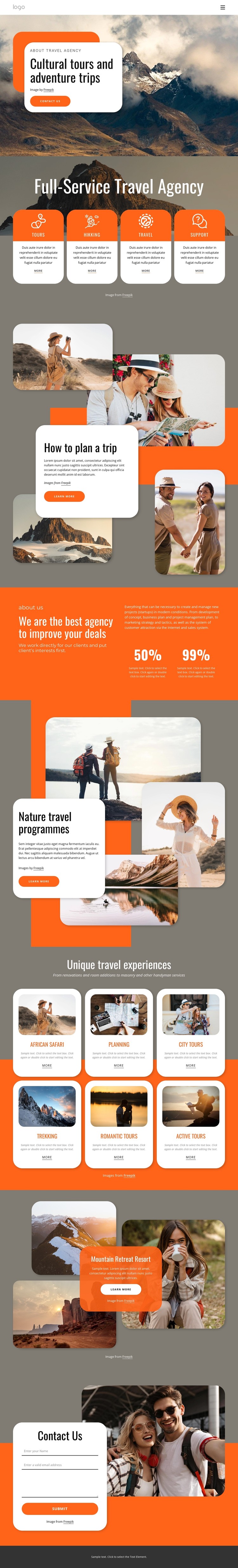 Group travel for all ages CSS Template