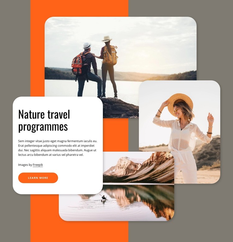 Nature travel programmes HTML Template