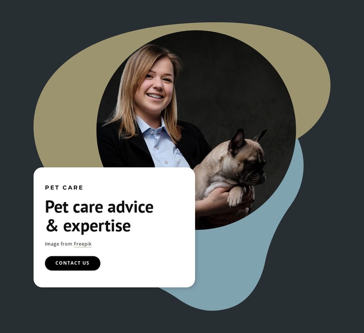 Expert advice for pets HTML Template