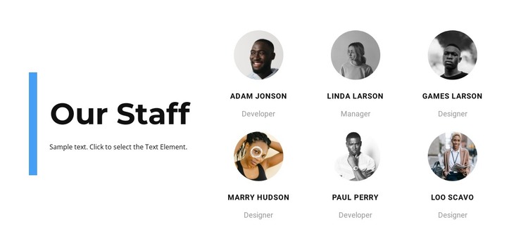 Work with personnel HTML Template