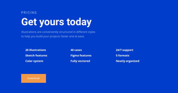 Text & Button Website Designs