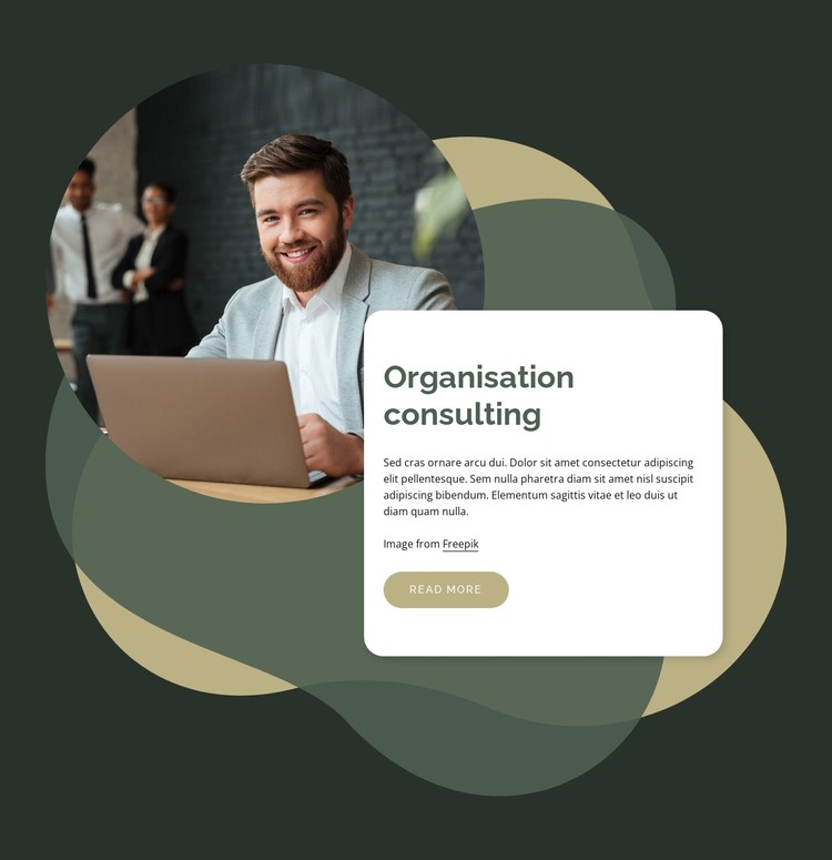 People and organization consulting HTML Template