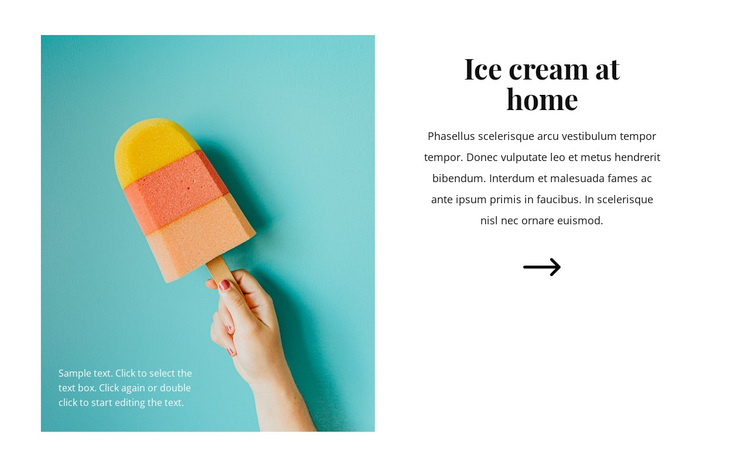 Ice cream at home Template