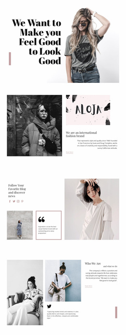 Fashion Style Wordpress Theme Site Templates