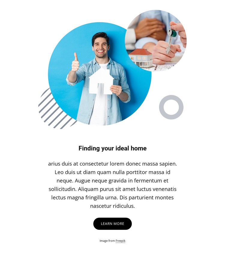 Finding your ideal home CSS Template
