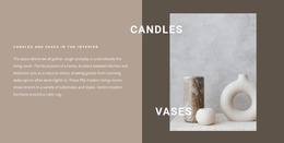 Candles And Vases In The Interior Functional Widgets