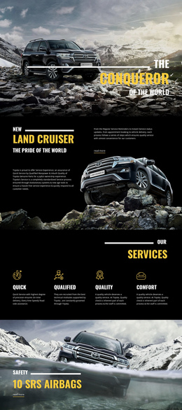 Land Cruiser Conqueror Car Friendly Template