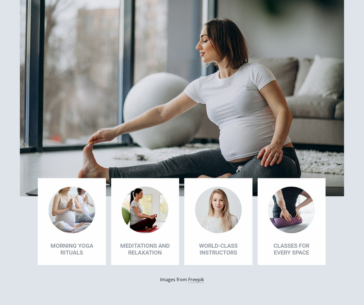 Pregnancy yoga class Website Template