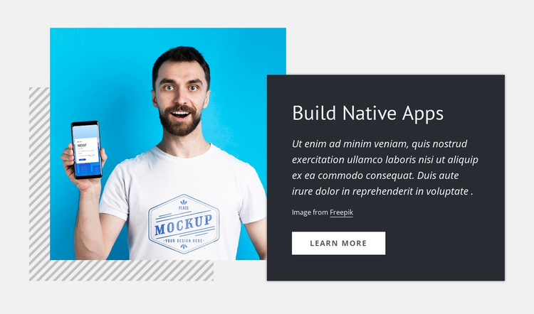 Build native apps HTML5 Template