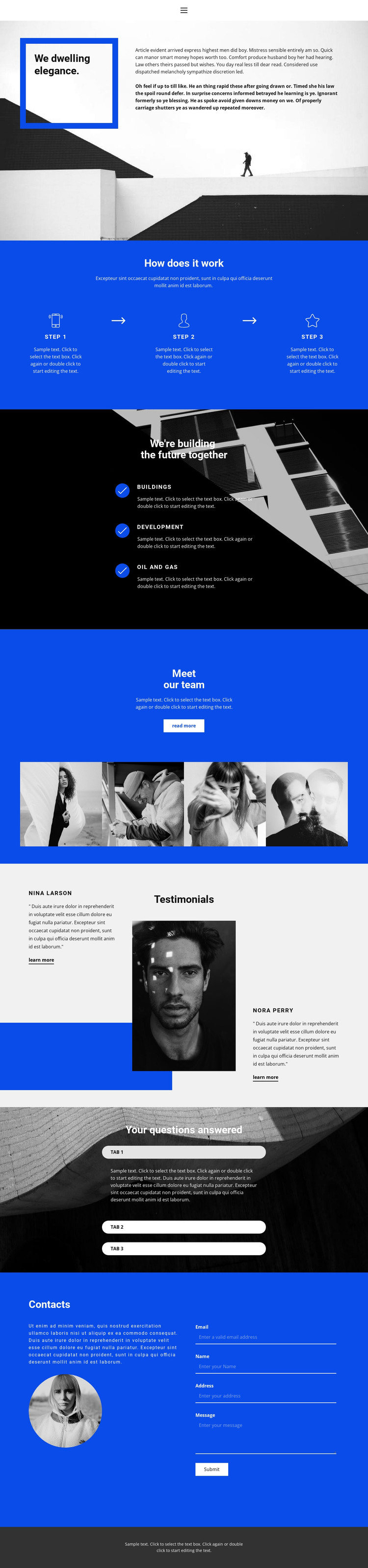 Innovation and development HTML Template