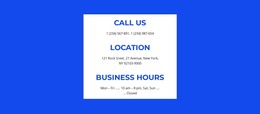 Google map with address block HTML Template