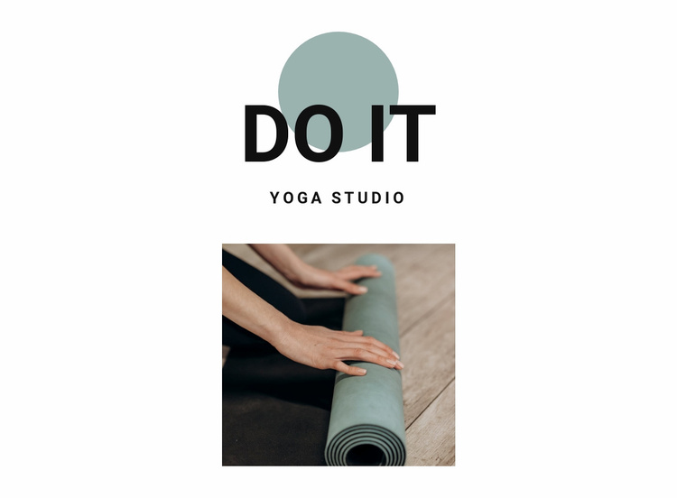 How to start doing yoga Website Template