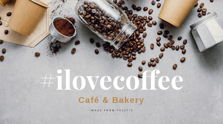 Cafe and bakery HTML5 Template