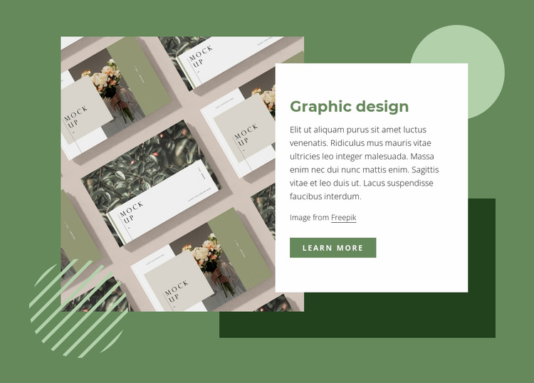Creative graphic design Website Template