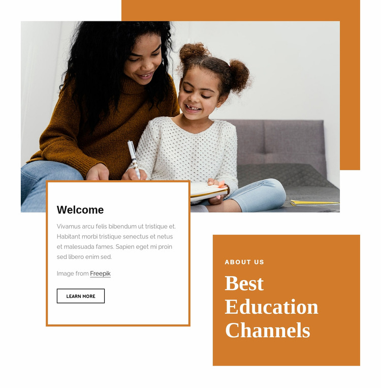 Education is the platform of your life Website Mockup
