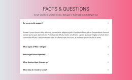 FAQ HTML Templates