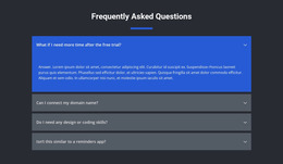 FAQ Website Mockups