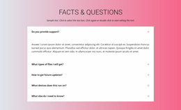 FAQ Website Templates