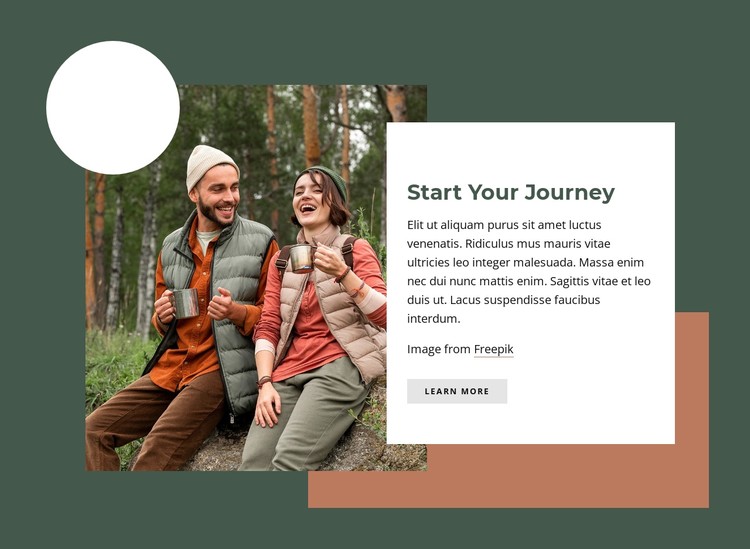 Start your journey CSS Template