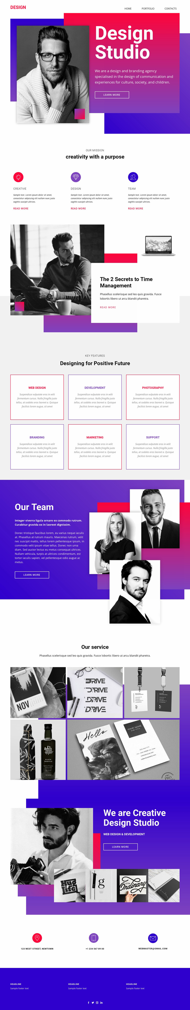 Big ideas and exceptional execution Website Builder Templates
