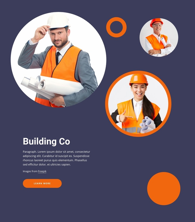 Expert commercial builder Website Template