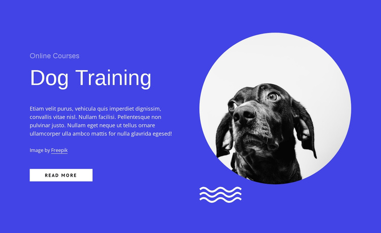 Dog training courses online Template