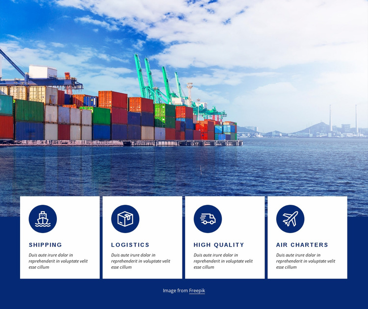 Smart logistics Website Builder Templates