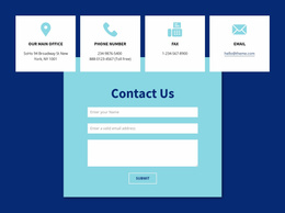 Contacts Website Templates
