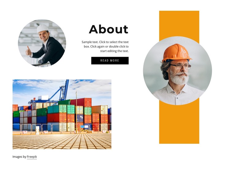 About transportation company CSS Template