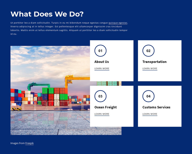 Shipping business Template