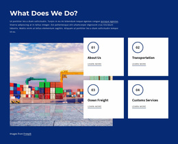 Shipping Website Templates