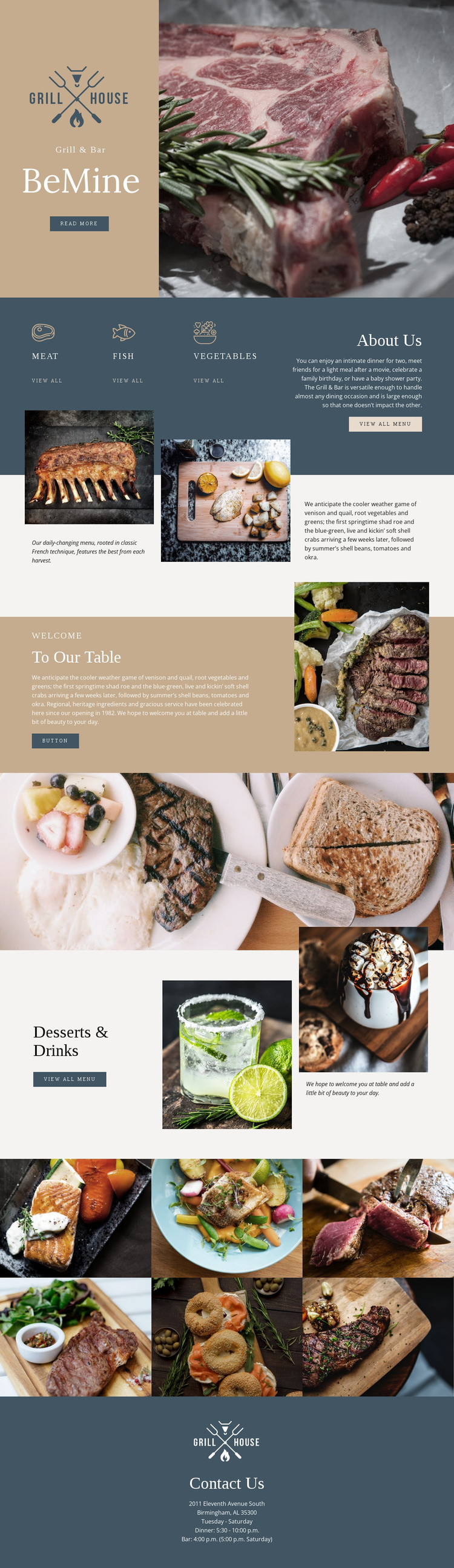Finest grill house restaurant Template