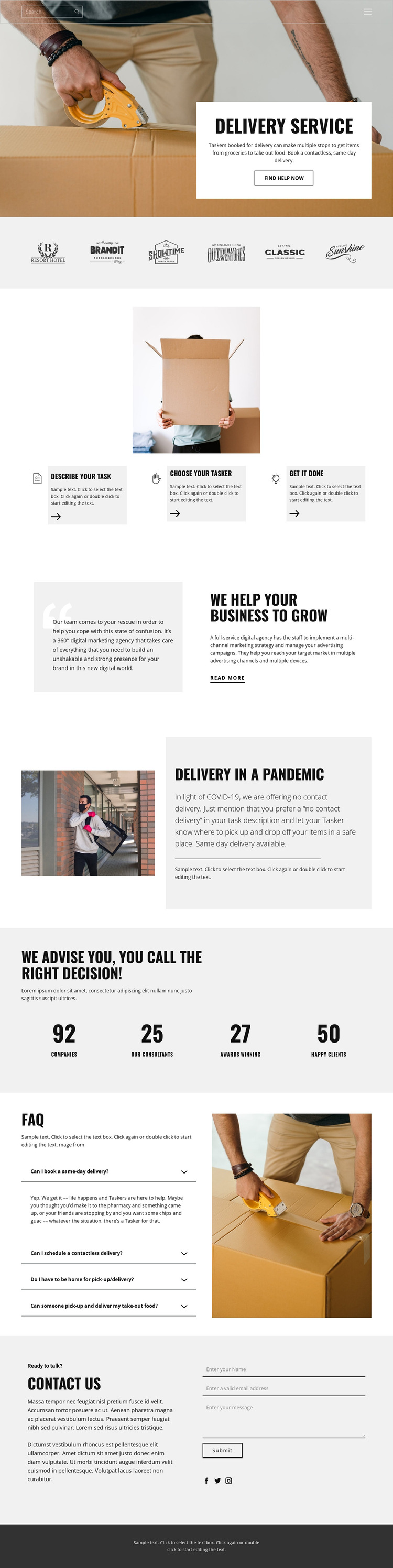 Fast and high quality delivery HTML5 Template