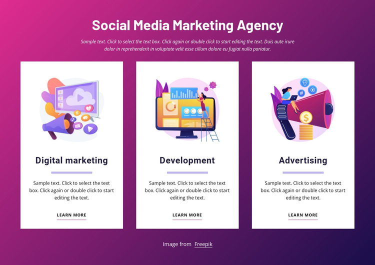 Social media marketing agency HTML5 Template