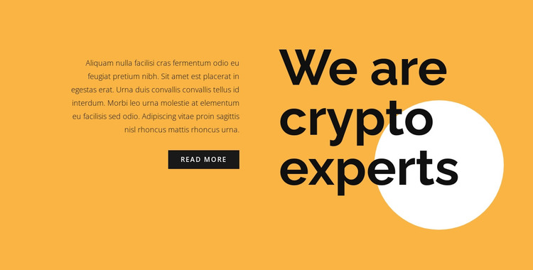 Cryptocurrency consulting text WordPress Theme