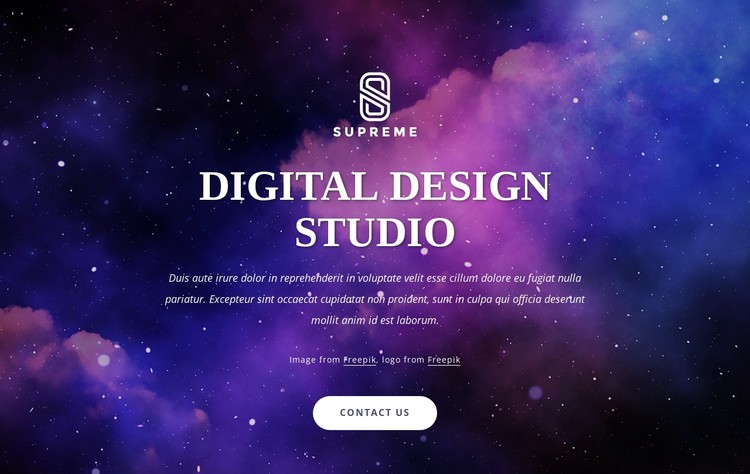 Experience design CSS Template