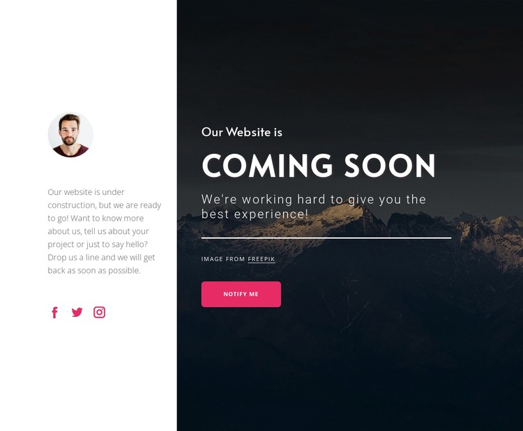 Our site under construction CSS Template