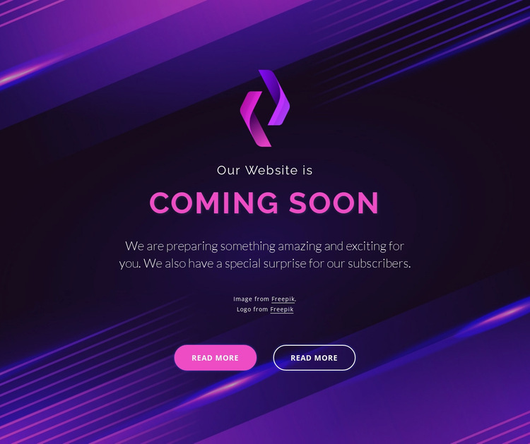 Our website is coming soon HTML5 Template