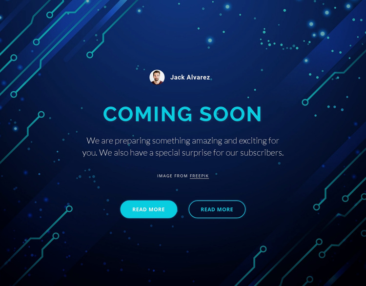 Coming soon Joomla Page Builder
