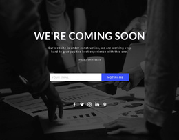 Coming Soon On Dark Background Content Management System