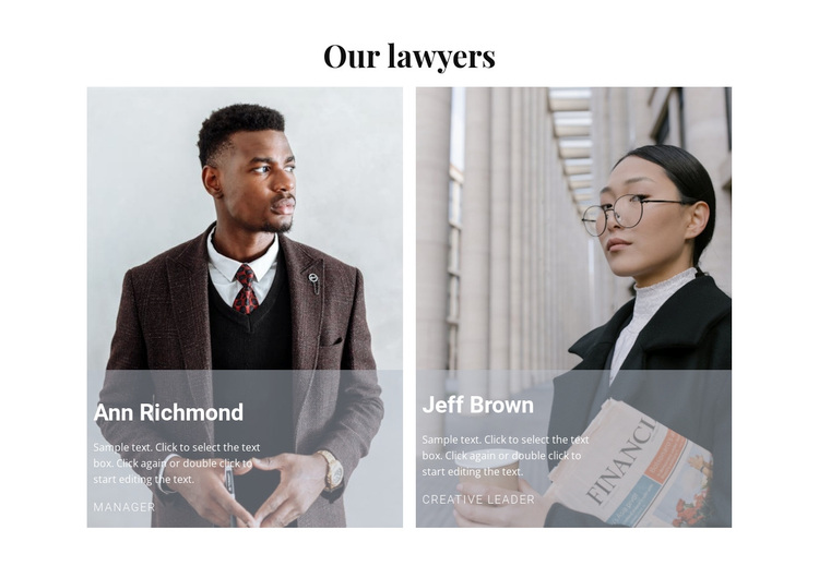 Our best lawyers Template