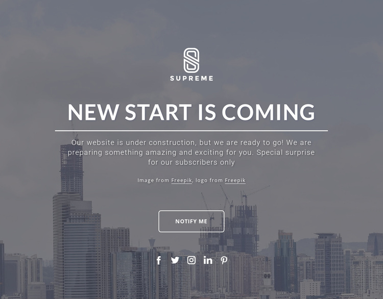 Coming soon design Template
