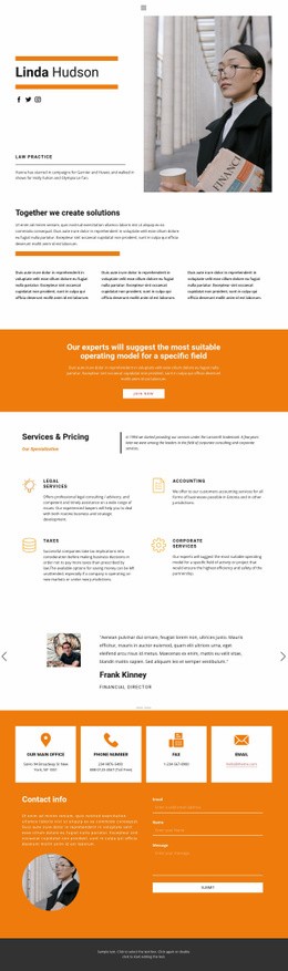 about us web template