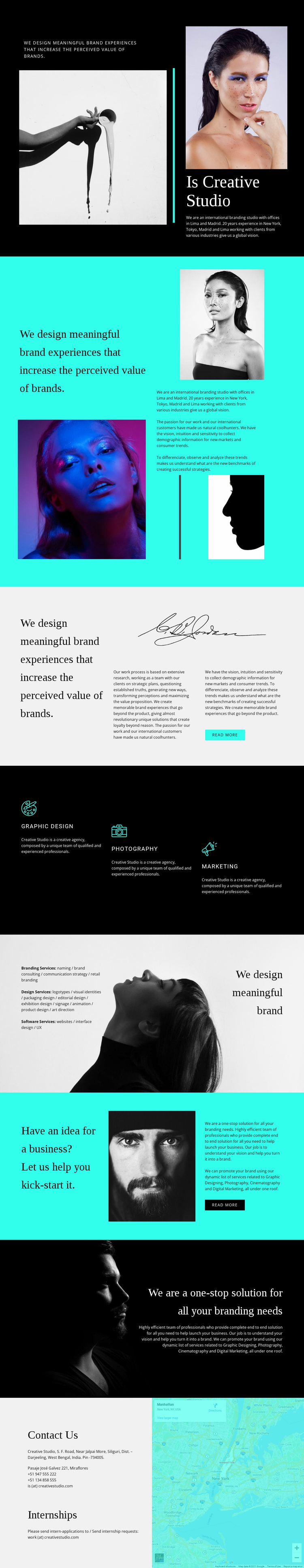 Creation of ingenious solutions Website Template