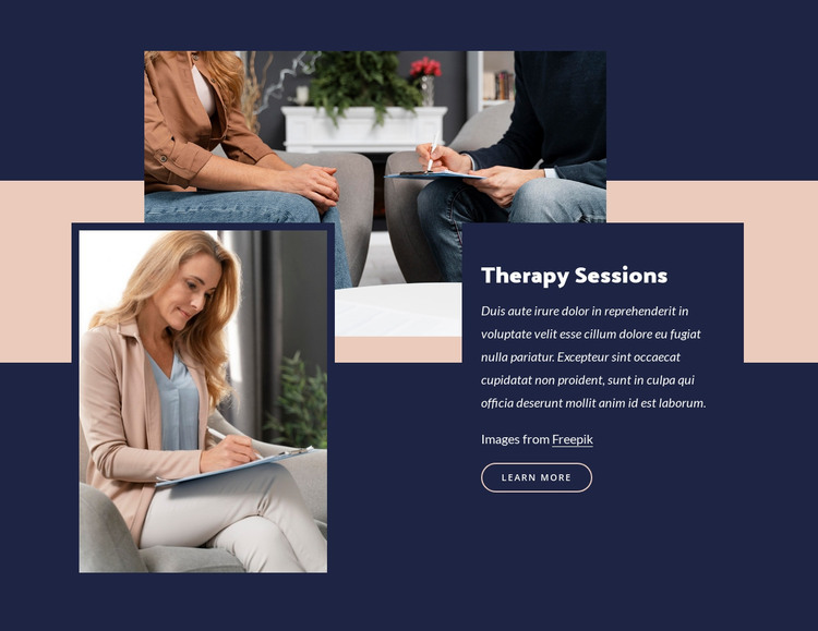 Group therapy​ benefit HTML Template