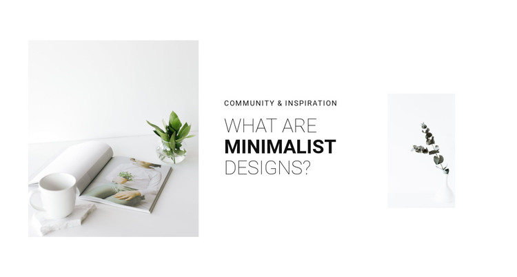 Minimalism in your interior WordPress Theme