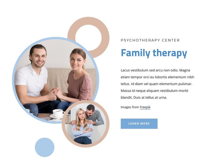 Marriage and family therapy Joomla Page Builder