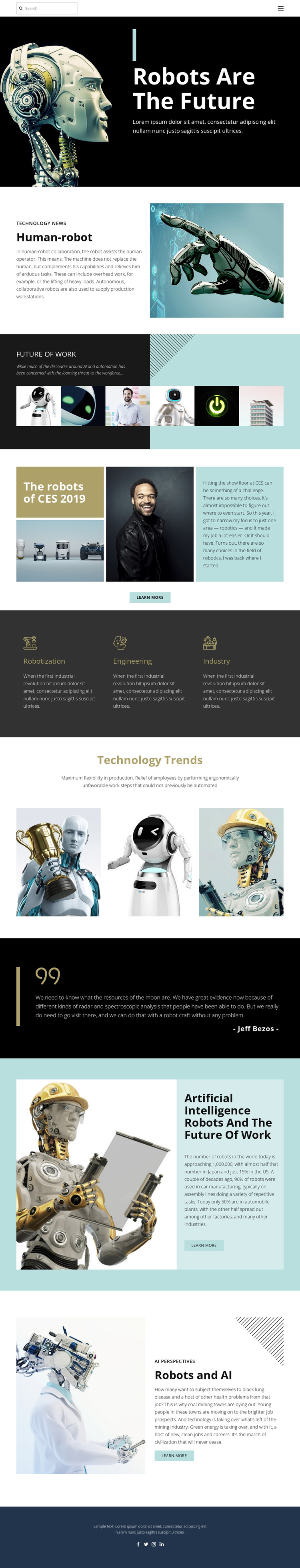Already future technology One Page Template