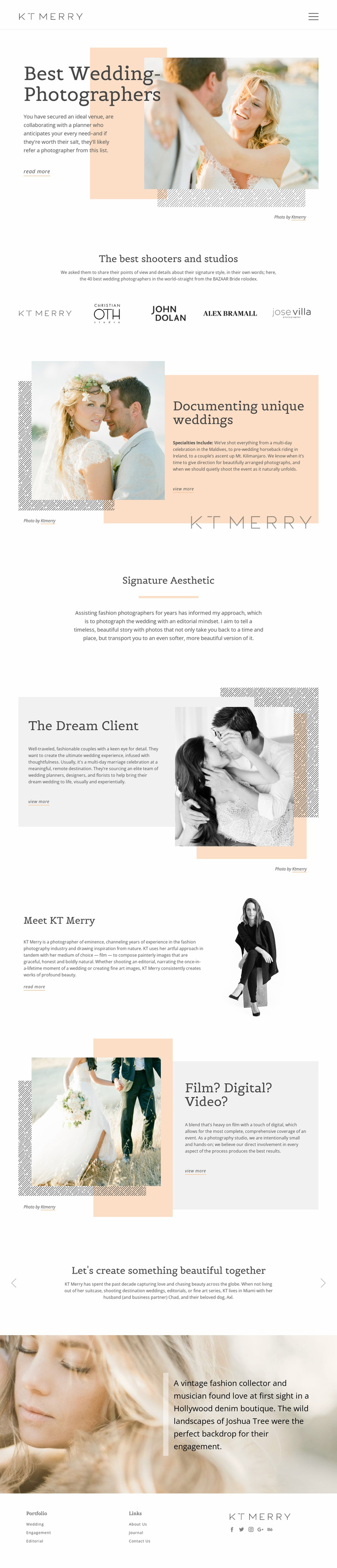 Wedding Photographers Website Design