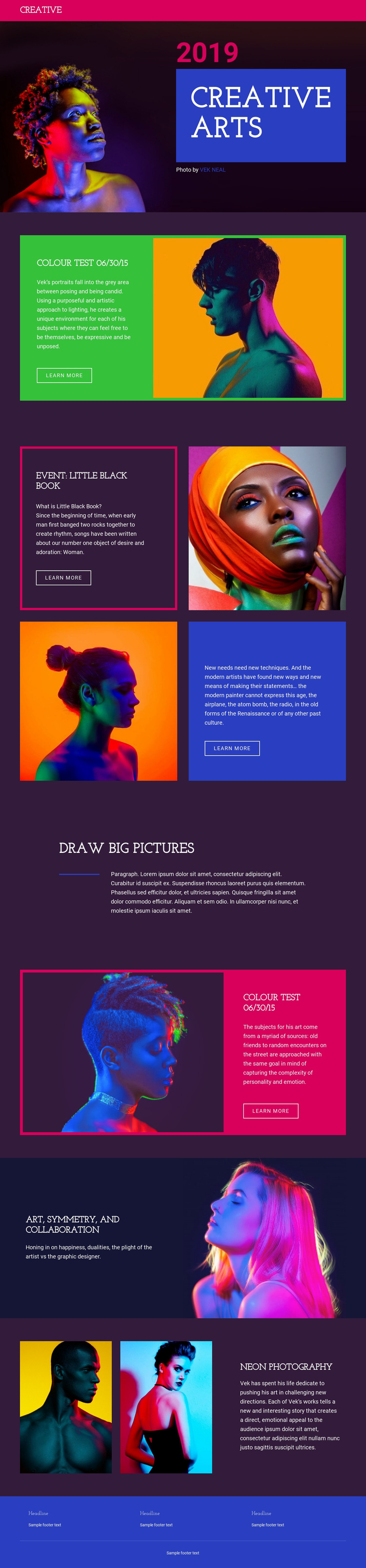 Limited-edition photography HTML5 Template